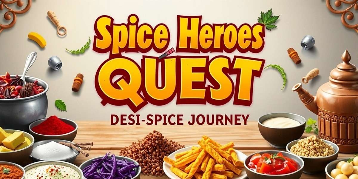 Desi Spice Journey - Cover Art Desi Spice Journey game cover featuring colorful Indian spices, cooking utensils, and regional dishes